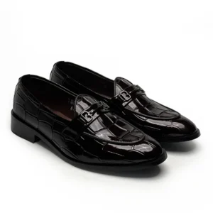 Mehroon Shiny Crocks Shoes