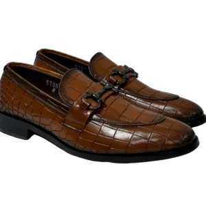 Brown Croc Slip-on