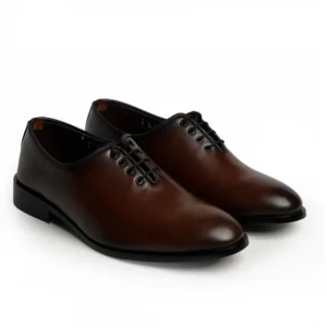 Plain Laced Brown Shoes S