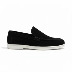 Vibrant Suede Loafer - Black
