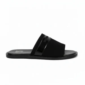 Black Suede Slipper
